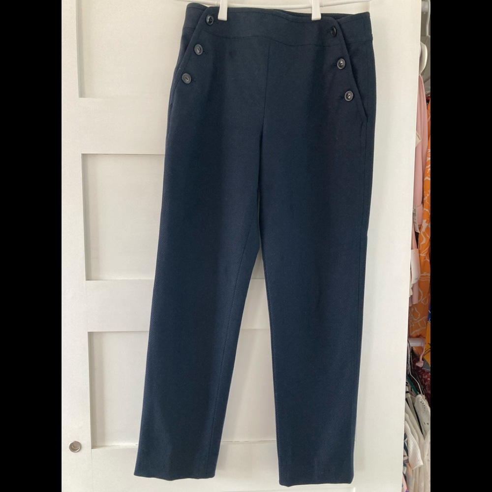 Club Monaco Navy Sailor Style Pant